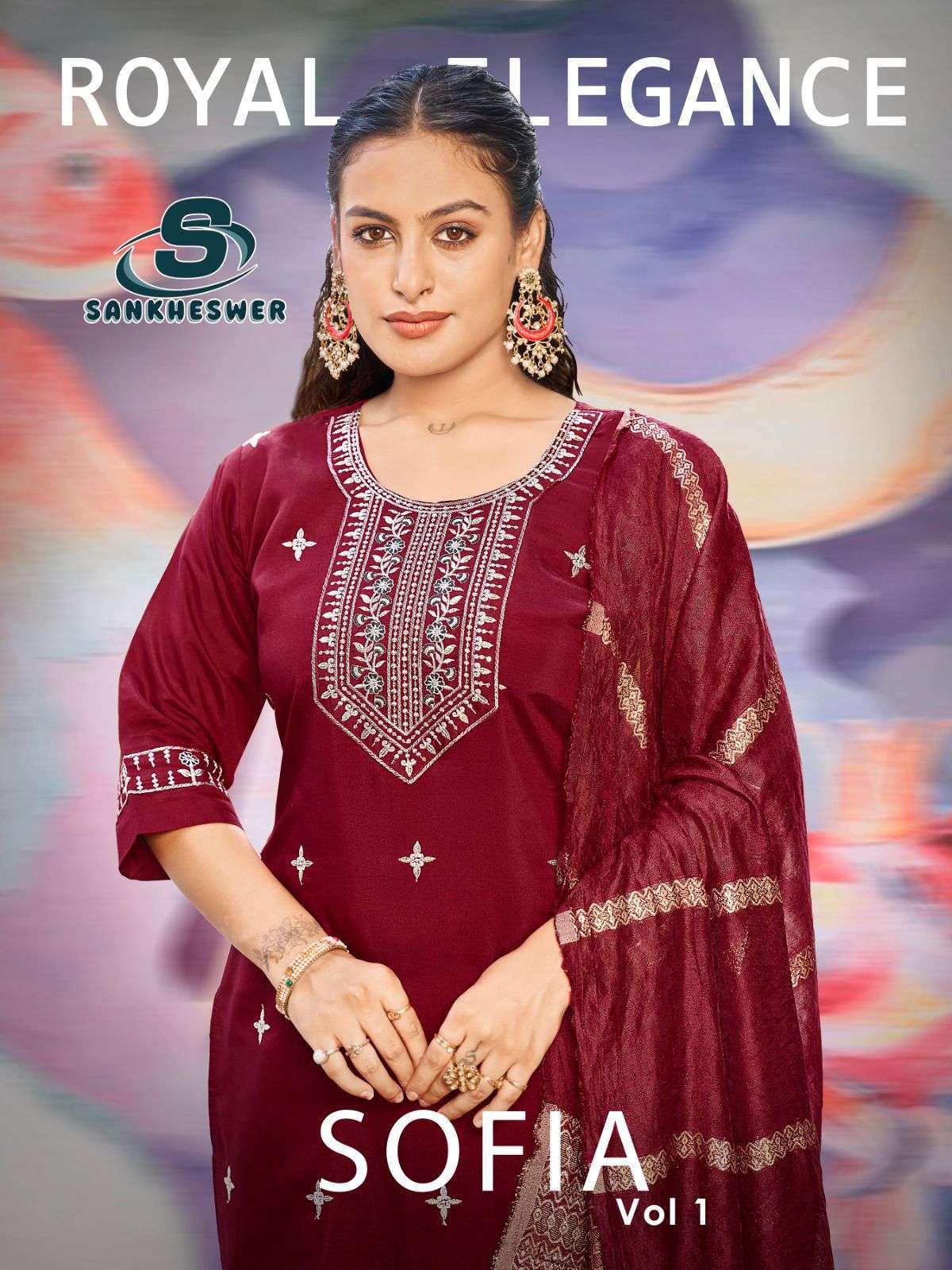 SANKHESWER SOFIA VOL 1 FANCY SILK SALWAR SUIT READYMADE CLOT...