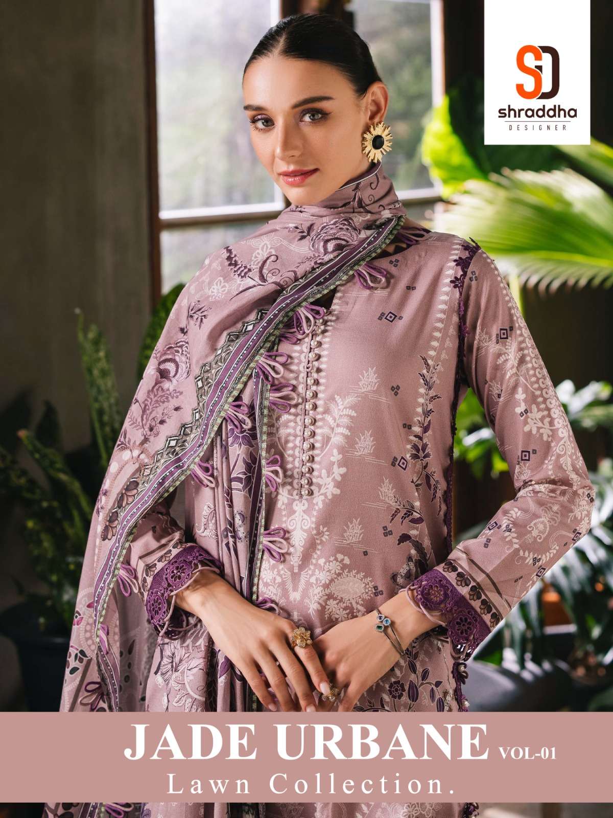 SHARADDHA DESIGNER JADE URBANE VOL 1 INDIAN TOP PAKISTANI SU...