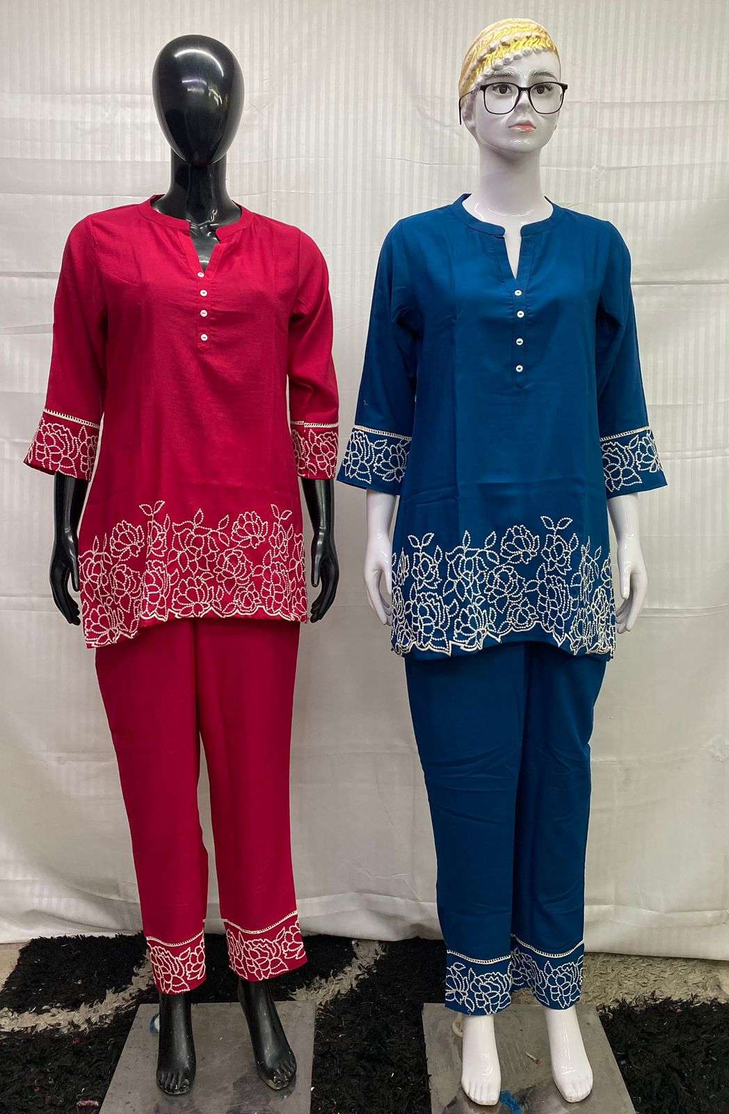 SIARA 1016 BRANDED COTTON CORD SET EMBROIDERY WORK SUPPLIER