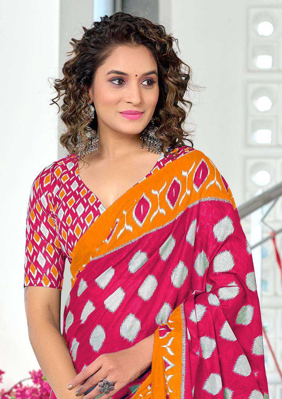 SPECIAL PARTY WEAR COTTON SAREE COLLECTION DEALER SHOP MALHA...