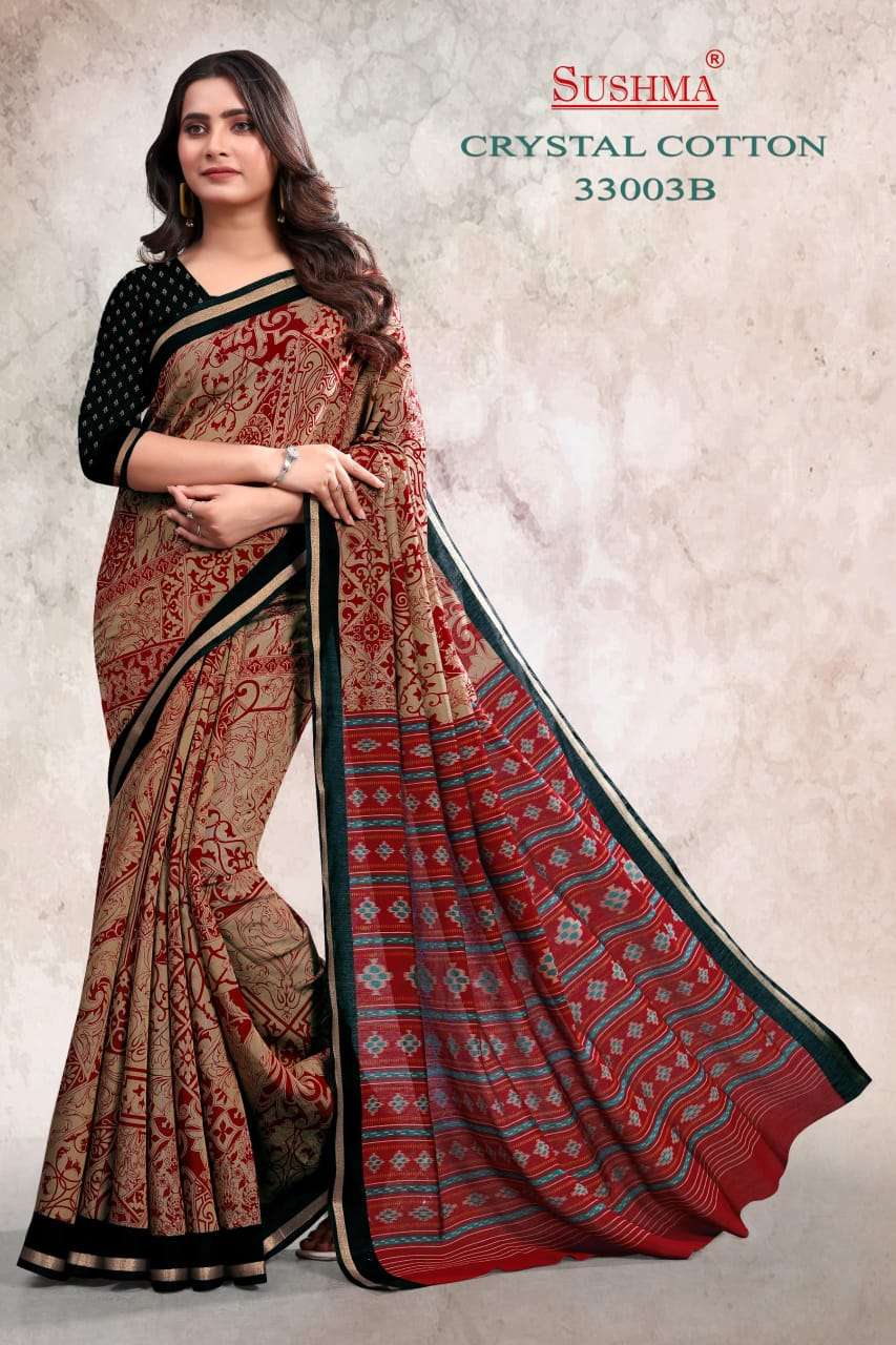 SUSHMA CRYSTAL COTTON SAREE COLLECTION FESTIVAL SPECIAL RESE...