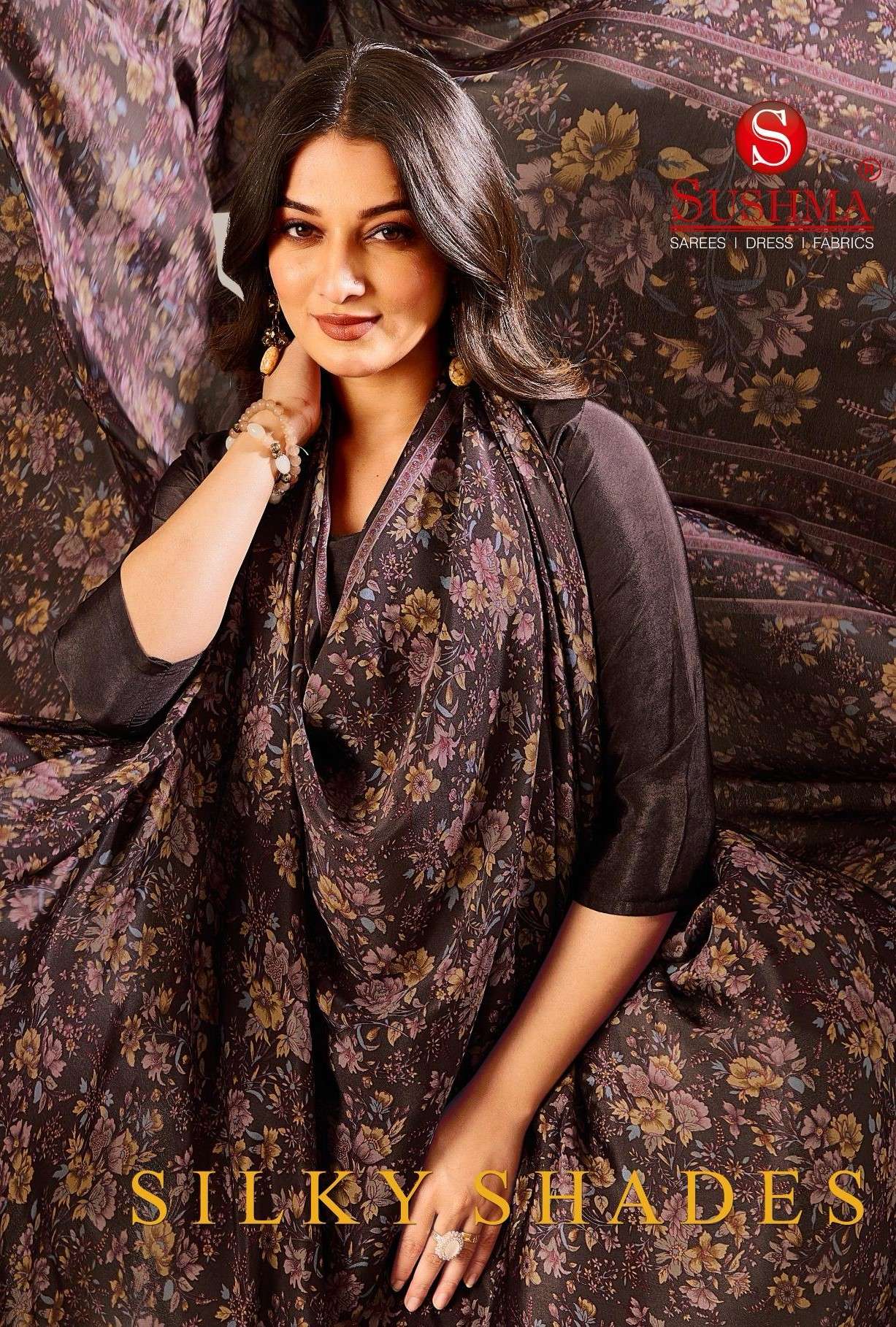 SUSHMA SILK SHADES FANCY SAREE COLLECTION FOR PARTY WEAR WHO...