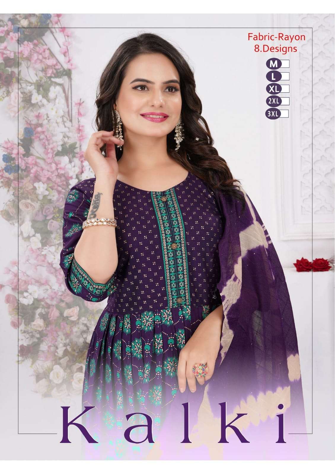 TRENDY KALKI VOL 031 SUMMER DAILY KURTI PANT WITH DUPATTA SE...