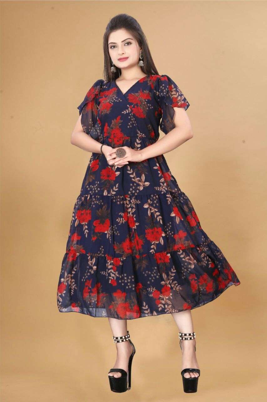 WESTERN DRESS CODE LONG MAXI DRESS COLLECTION FESTIVAL CLOTH...