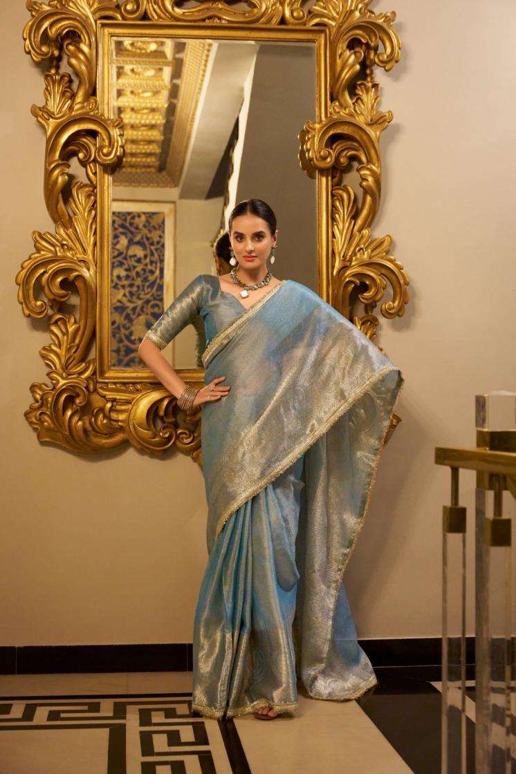 YNF 7114 RANI SA TISSUE SHIMMER BEAUTIFULLOOK SAREE COLLECTI...