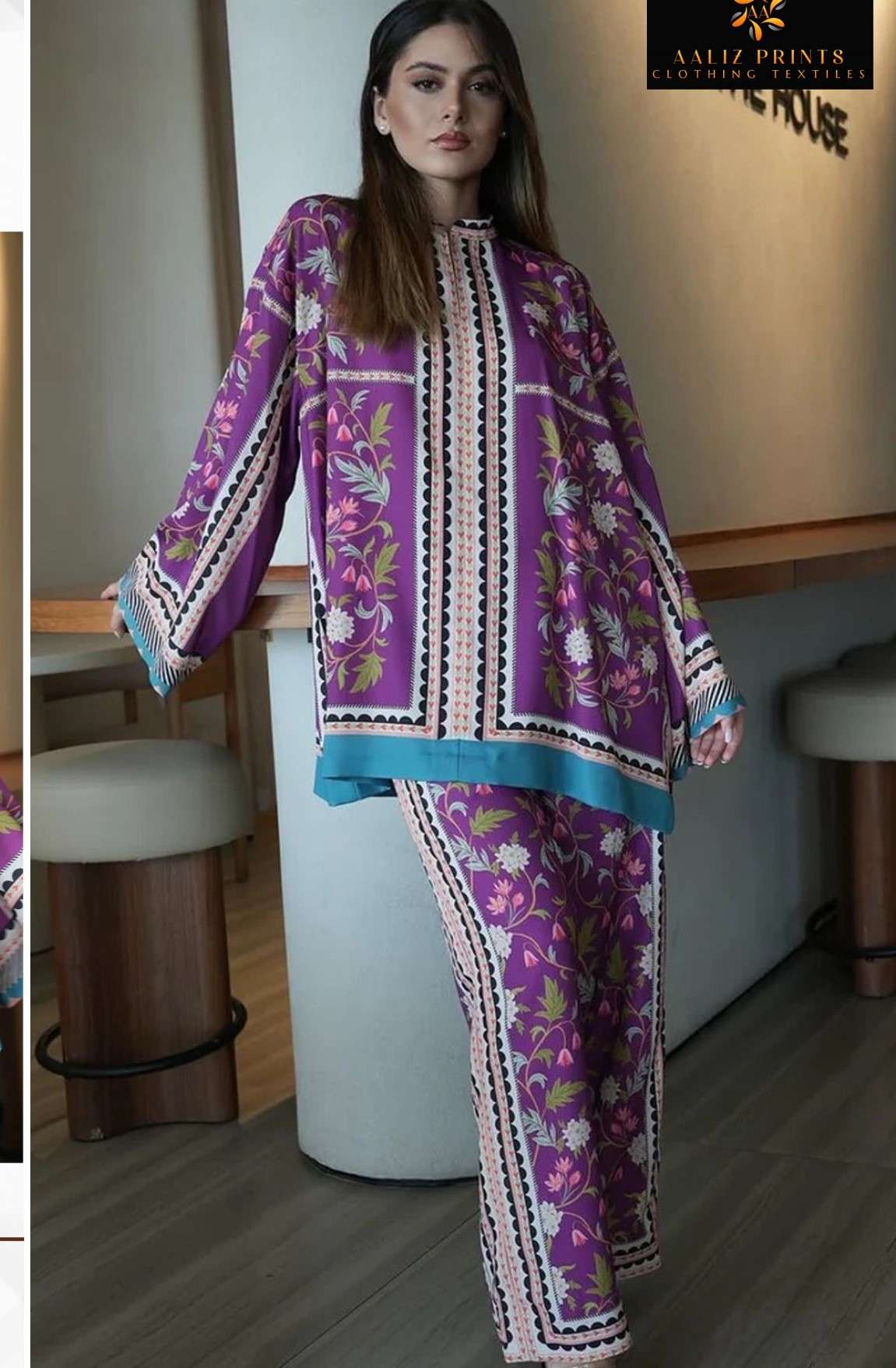 AALIZ PRINTS 7773 3071 3072 PAKISTANI MODAL CORD SET STYLE I...