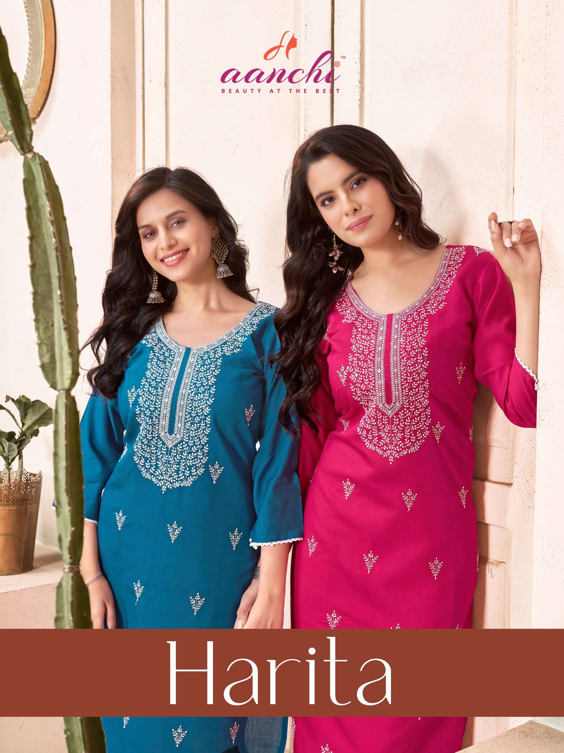 AANCHI HARITA BOUTIQUE STRAIGHT CUT KURTI TO OFFICE WEAR WHO...