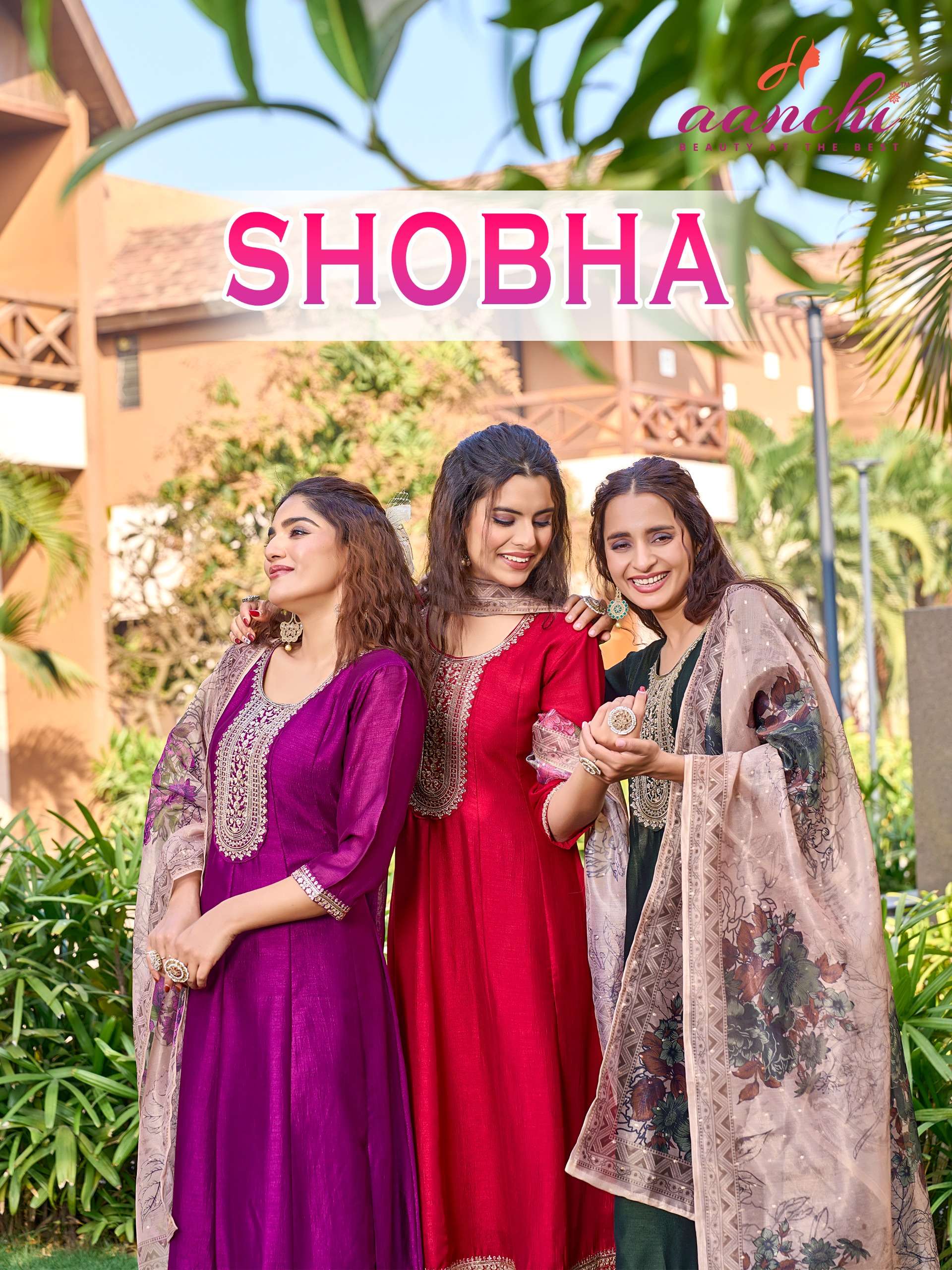 AANCHI SHOBHA FLAIR SILK SUIT FOR STITCHED WOMEN ETHNIC STOR...