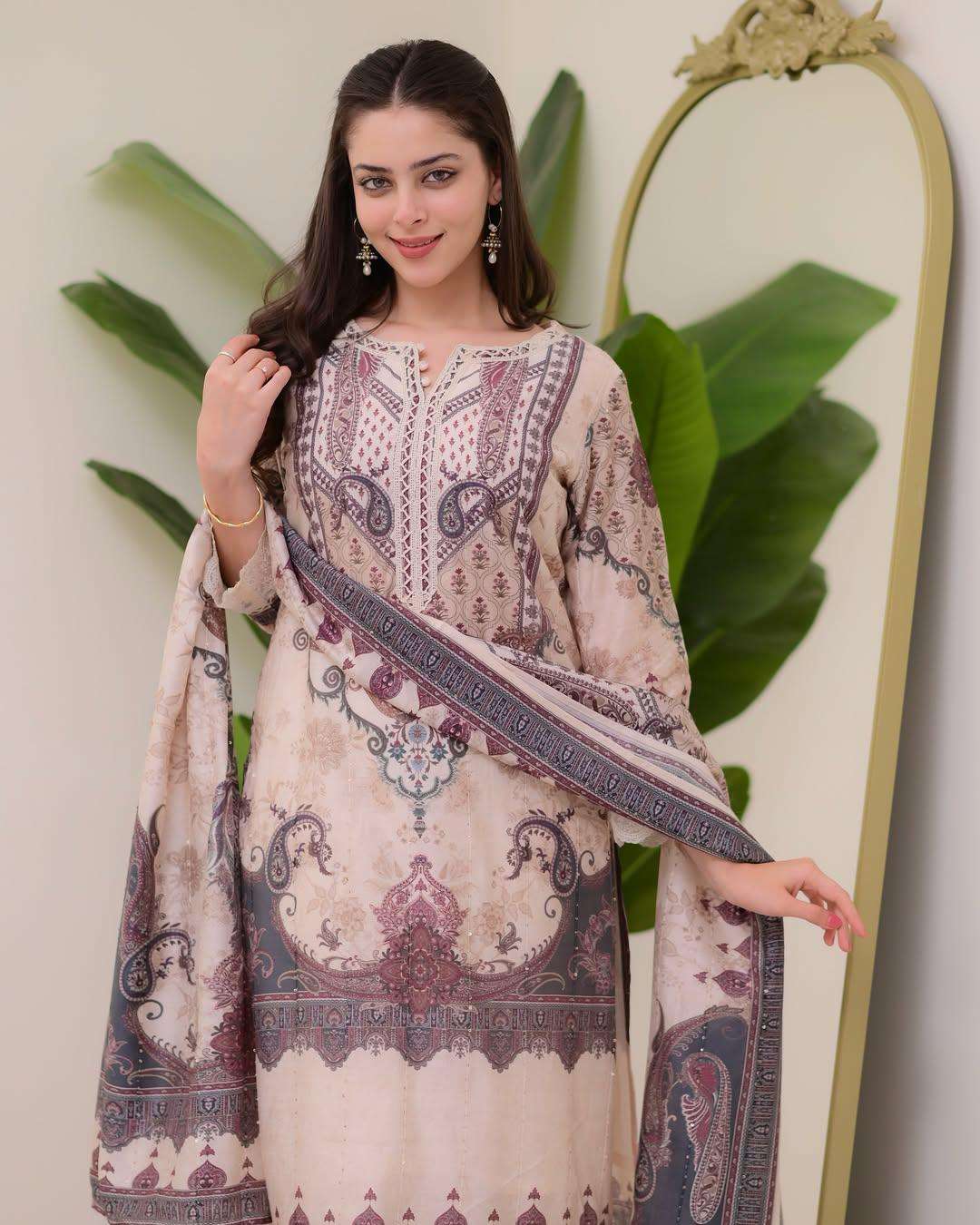 AFSANA M PRINT PAKISTANI SUIT DIGITAL PRINTS FOR EID FESTIVA...