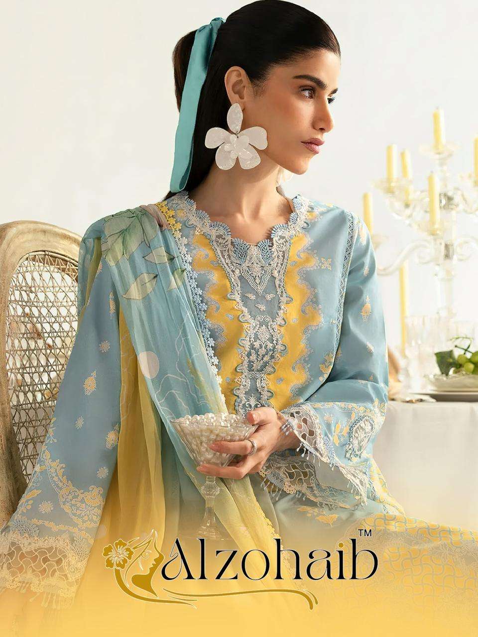 AL ZOHAIB AZ 1294 TO 1300 TOP INDIAN PAKISTANI SUIT BRAND CO...