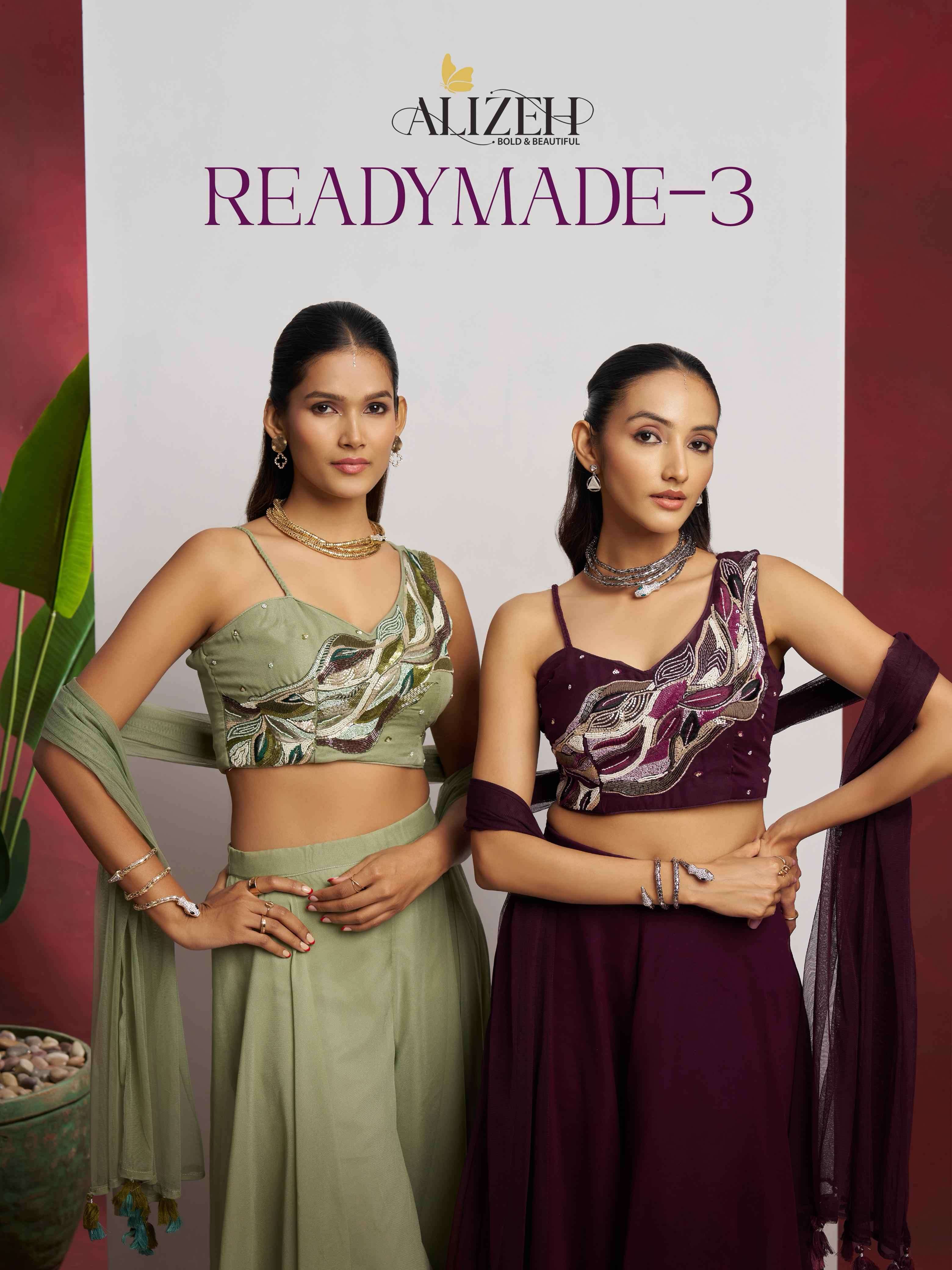 ALIZEH READYMADE VOL 3 INDO WESTERNSTYLE  SUITS SUPPLIER IN ...