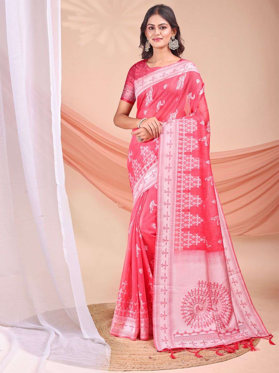 Astita varnika Linen Cotton fancy look saree best collection