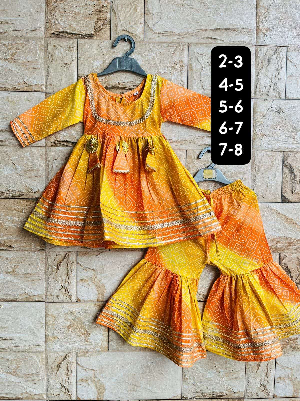 BANDHANI SIBLING SET BOY AND GIRL KIDS WEAR NAVRATRI COLLECT...