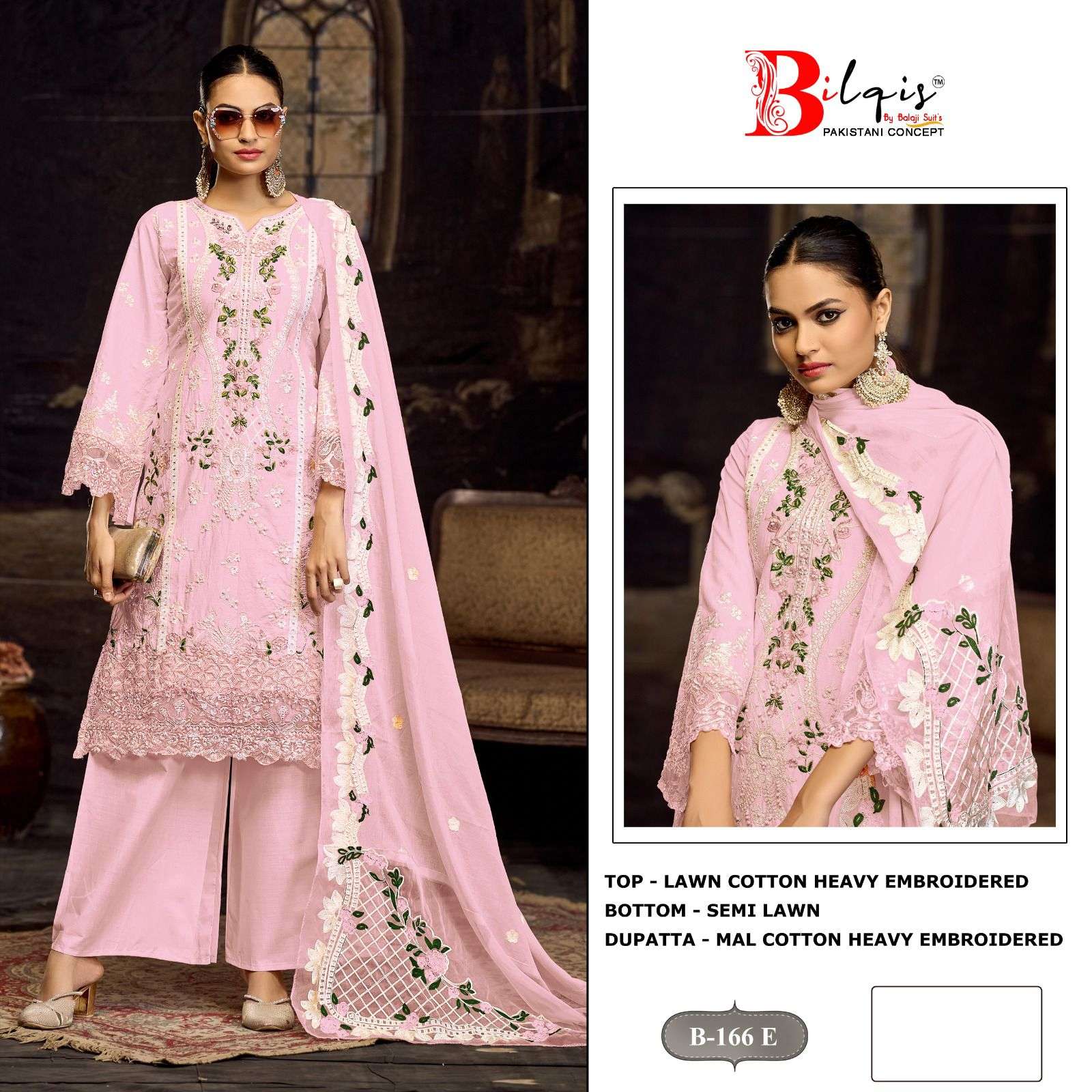 BILQISTMTM 166 LAWM COTTON BORING HEAVY WORK SUIT PAKISTANI ...
