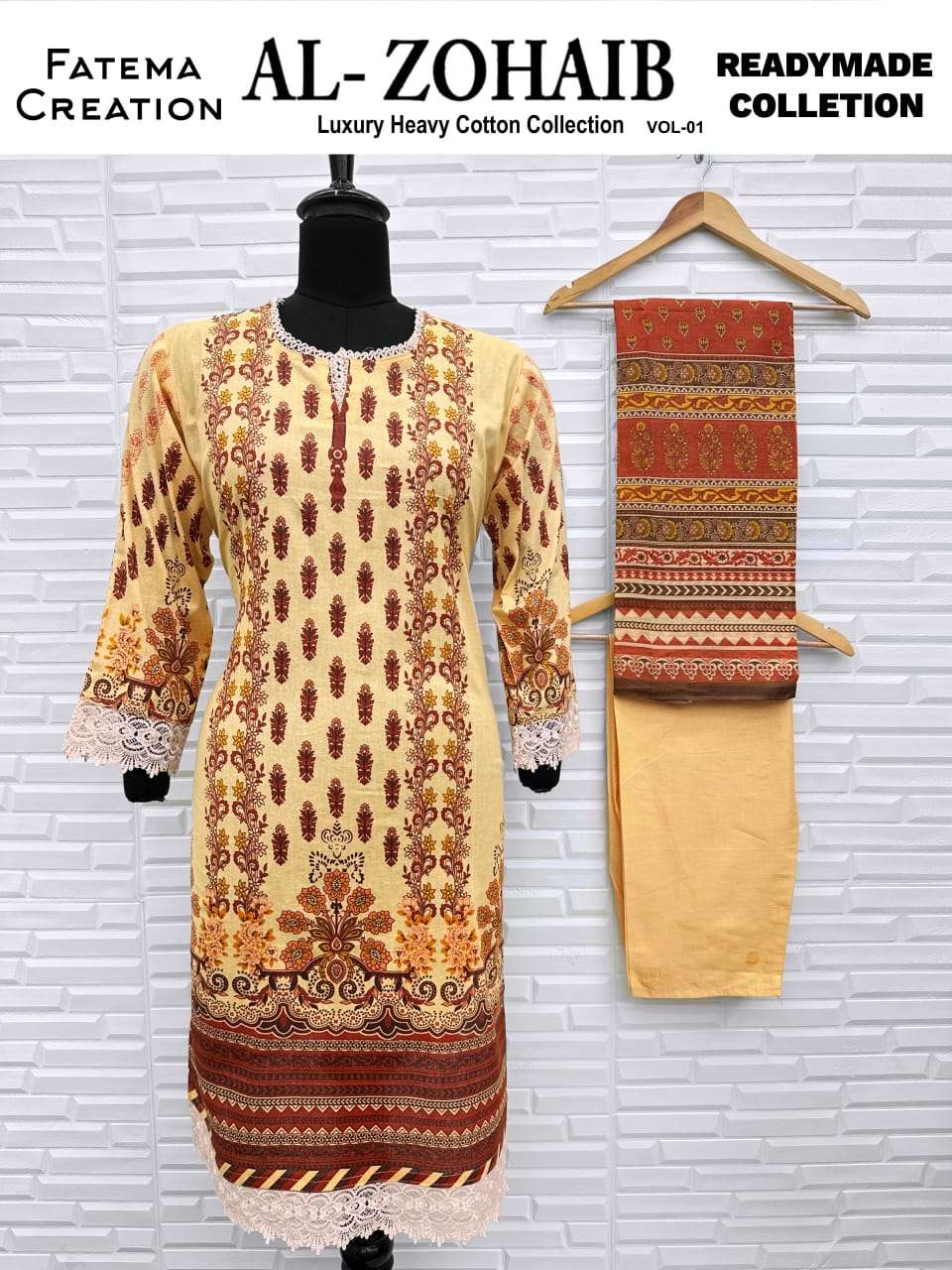 FATEMA AL ZOHAIB VOL 1 PAKISTANI KARACHI PRINT COTTON SALWAR...