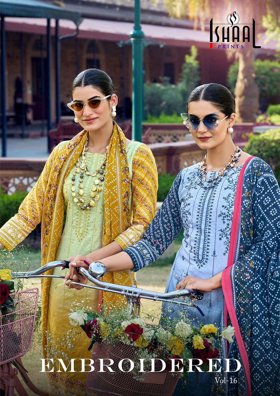ISHAAL EMBROIDERY VOL 16 LAWN SELF WORK COLLECTION SALWAR SU...