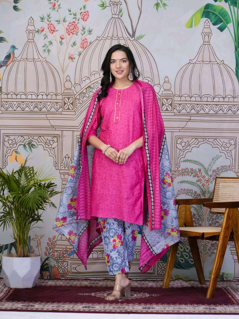 JAIPUR DESIGNER COTTON KURTI PATIYALA SUIT FOR WOMEN SUPPLIE...