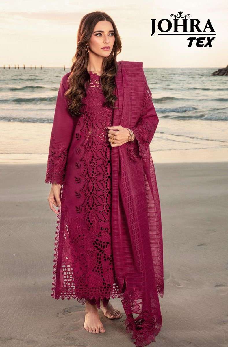 JOHRA TEX JT 174 TOP PAKISTANI STYLE CAMBRIC COTTON WITH WOR...