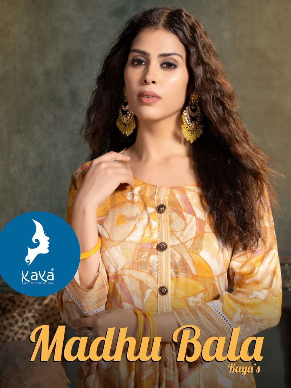 KAYA KURTI MADHUBALA CAPSULE PRINT ANARKALI KURTI COLLECTION...