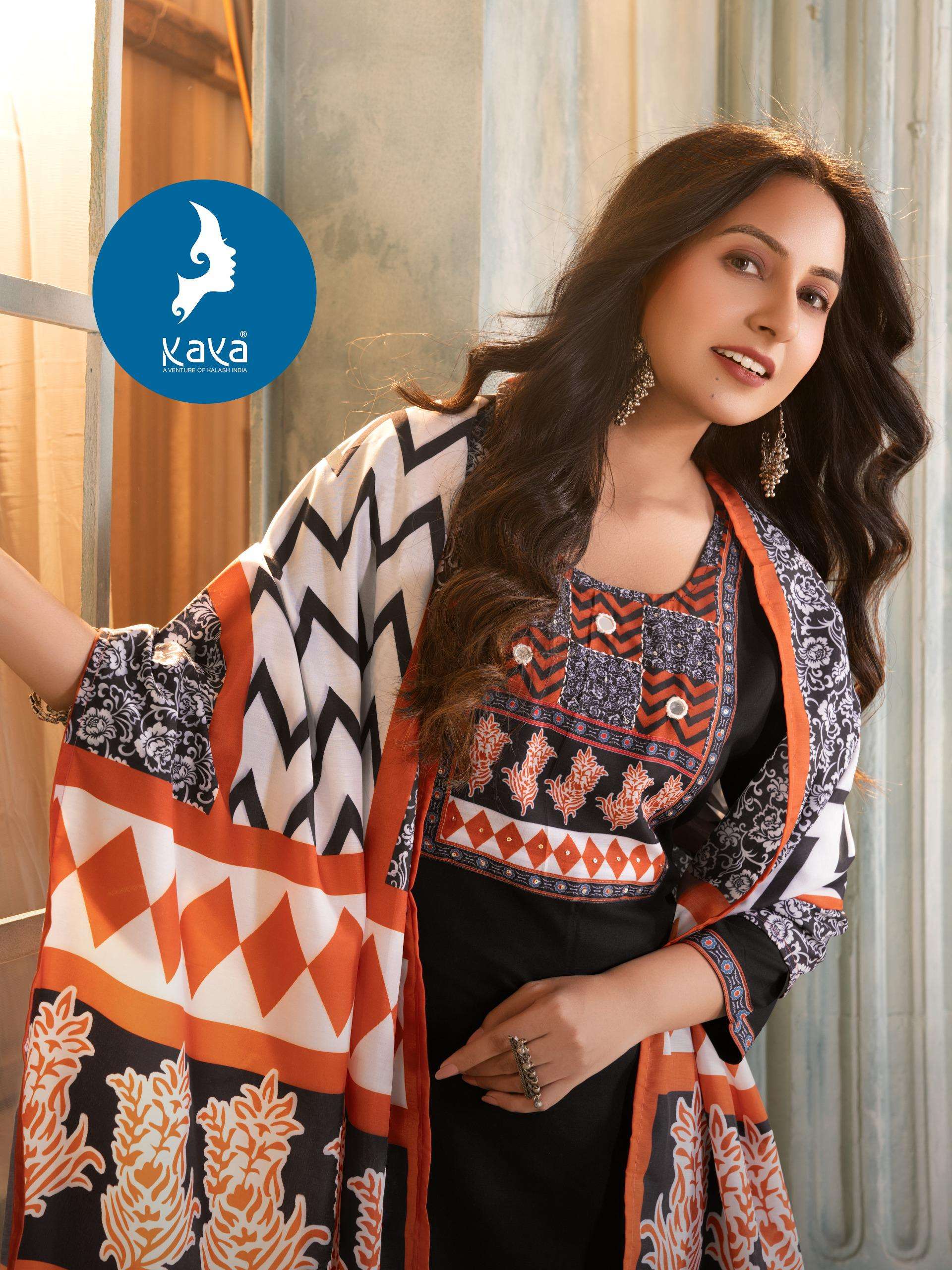 KAYA KURTI MANDIRA JAIPUR PATTERN RAYON 3 PIECE SUIT FOR LAD...