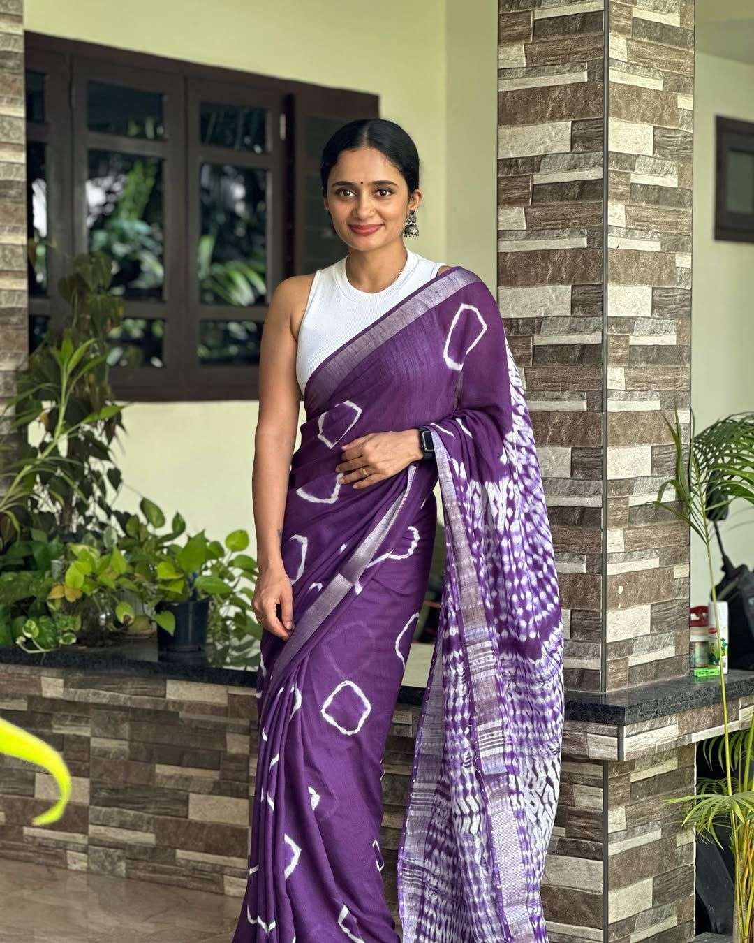 LINEN FABRIC FANCY PRINTED SAREE BEST COLLECTION DF 218