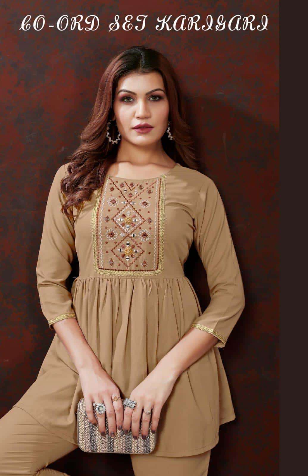 MOKSH KARIGARI VOL 1 WESTERN OUTFIT INDIAN WOMEN CORD SET ON...