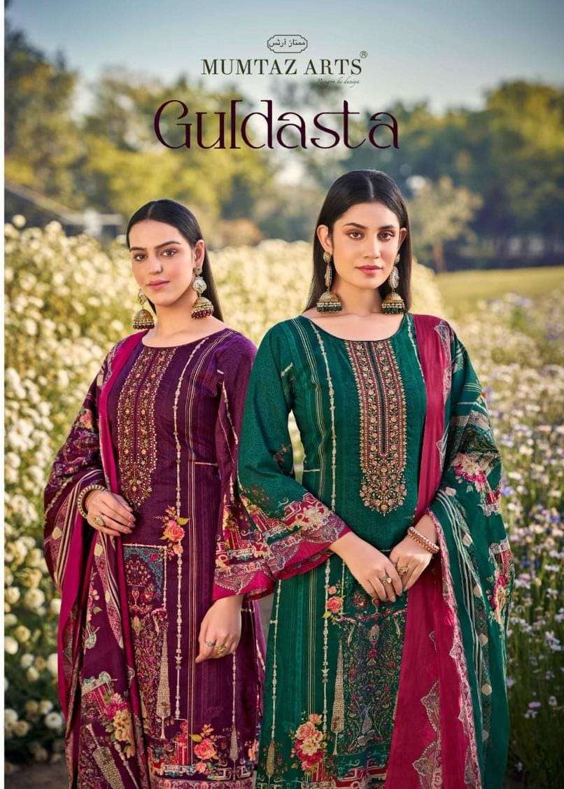 MUMTAZ ARTS GULDASTA PURE COTTON LAWN DIGITAL UNSTITCH SUIT ...