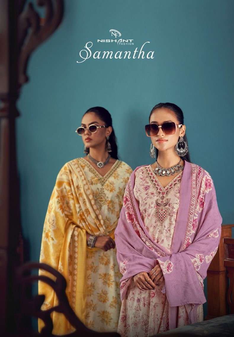 NISHANT FASHION SAMANTHA BRAND CLOTHE MUSLIN SILK DISCHARGE ...