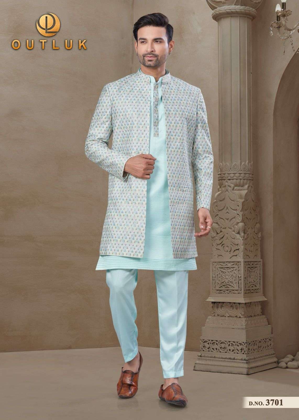 OUTLUK WEDDING COLLECTION VOL 37 PRMIUM SILK KURTA PAYJAMA W...