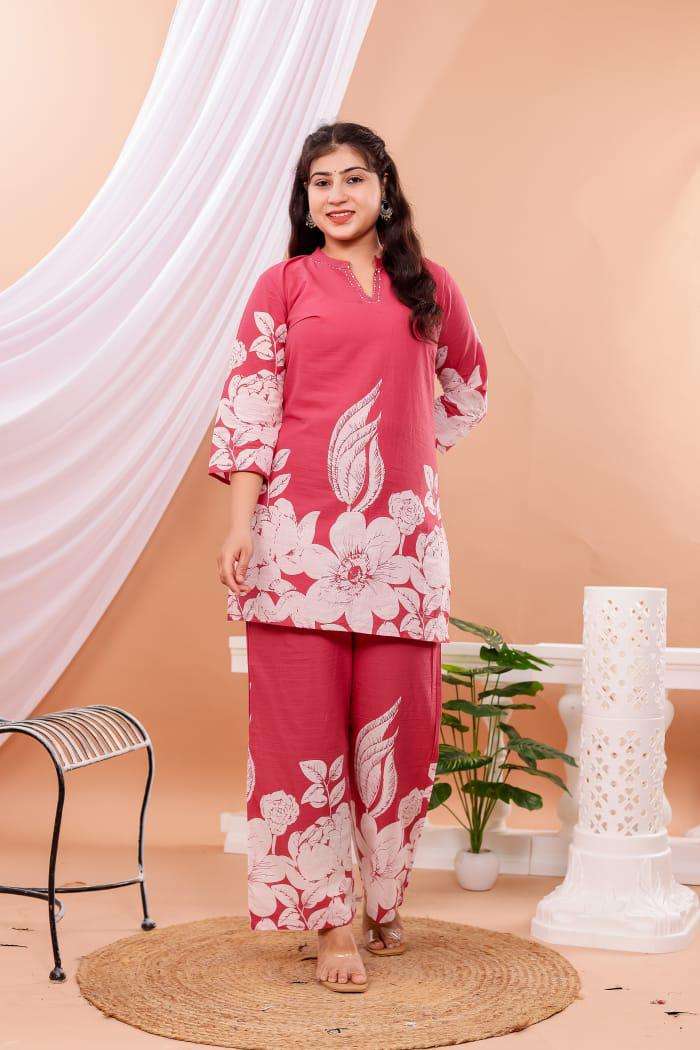 PATTERN CORD SET COTTON FABRIC TREND WOMEN FASHION WHOLESALE...