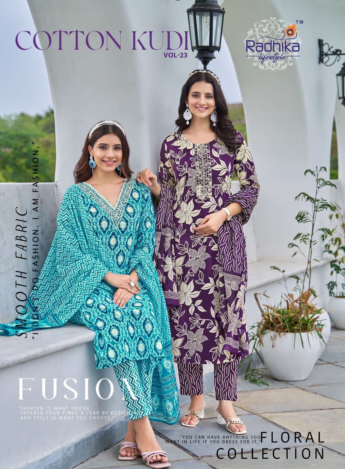 RADHIKA LIFESTYLE COTTON KUDI VOL 23 MOONSON WEAR COTTON LAD...