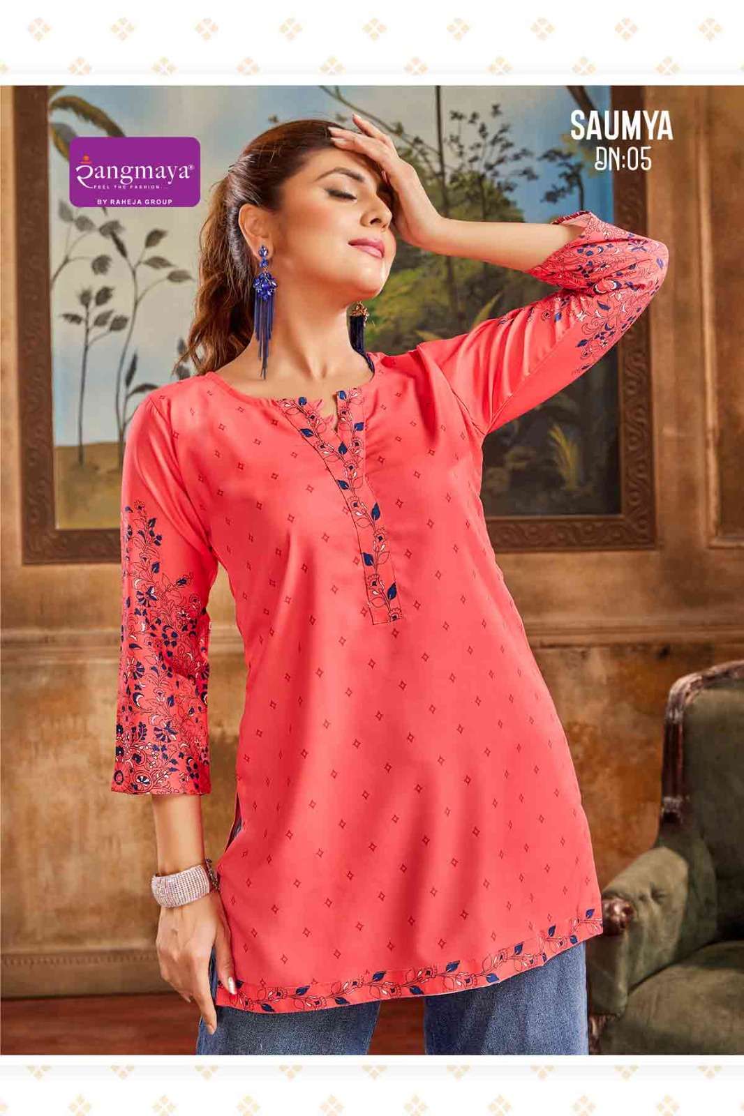 RANGMAYA SAUMYA REGULAR WEAR SHORT KURTI FOR RESELLER ONLINE