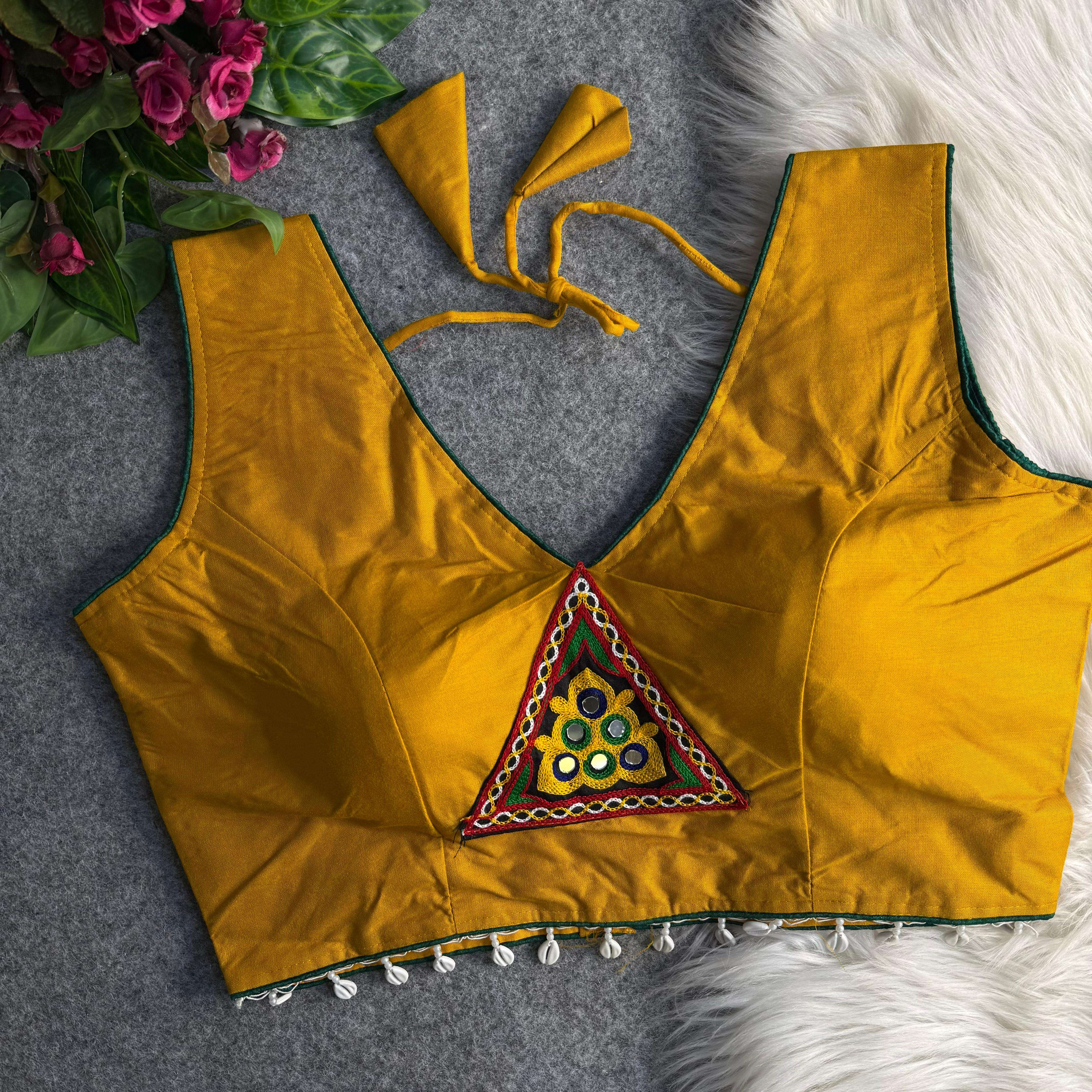 Rayon Cotton fabric navratri special stich blouse best onlin...