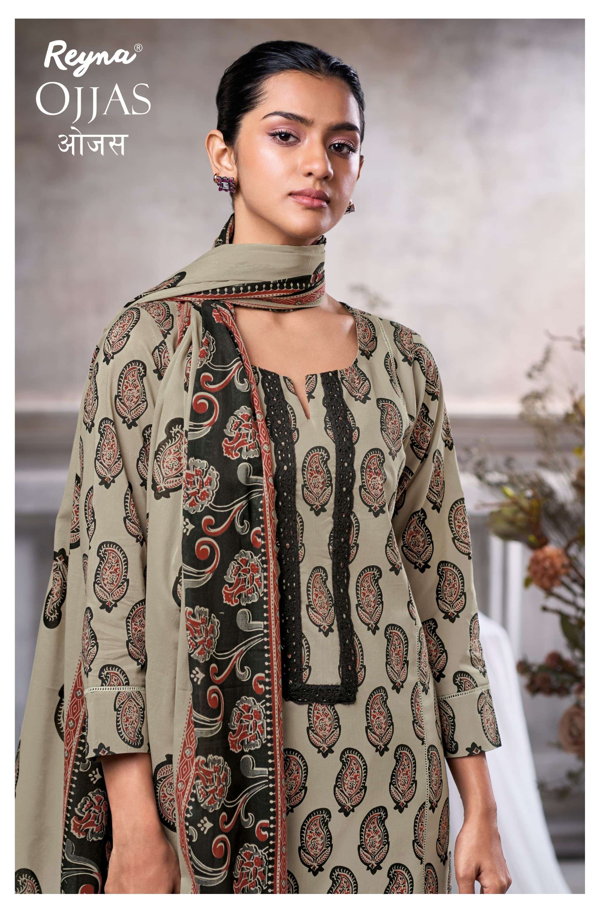 REYNA OJJAS SUPERIOR COTTON BLOCK PRINT SALWAR SUIT RESELLER...