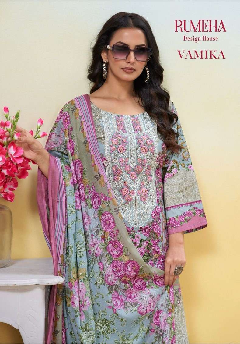 RUMEHA DESIGN HOUSE VAMIKA PURE COTTON DIGITAL PRINT MATERIA...