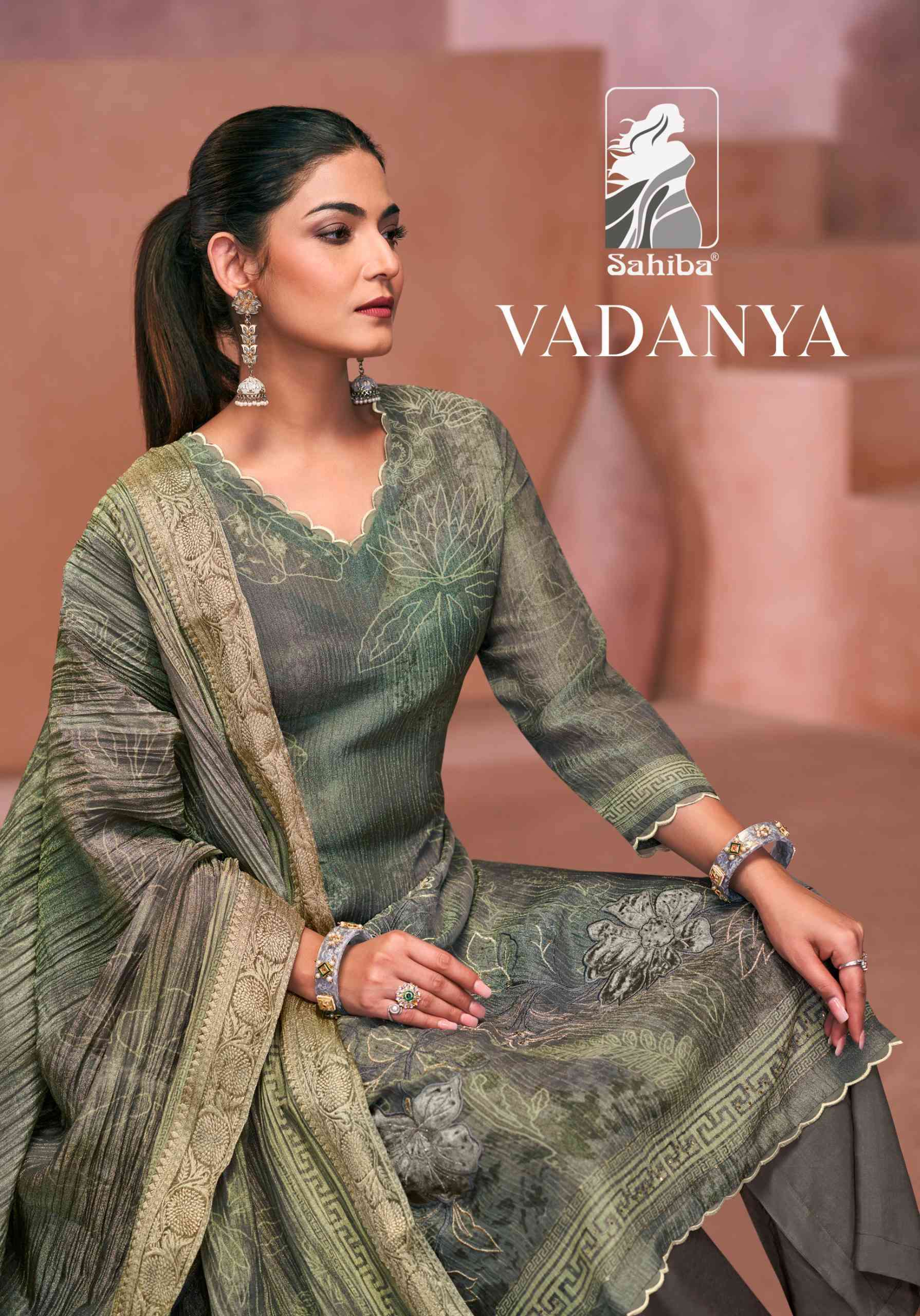 SAHIBA VADANYA DESIGNER LADIES SUIT FOR UNSTITCH CATALOG EXP...