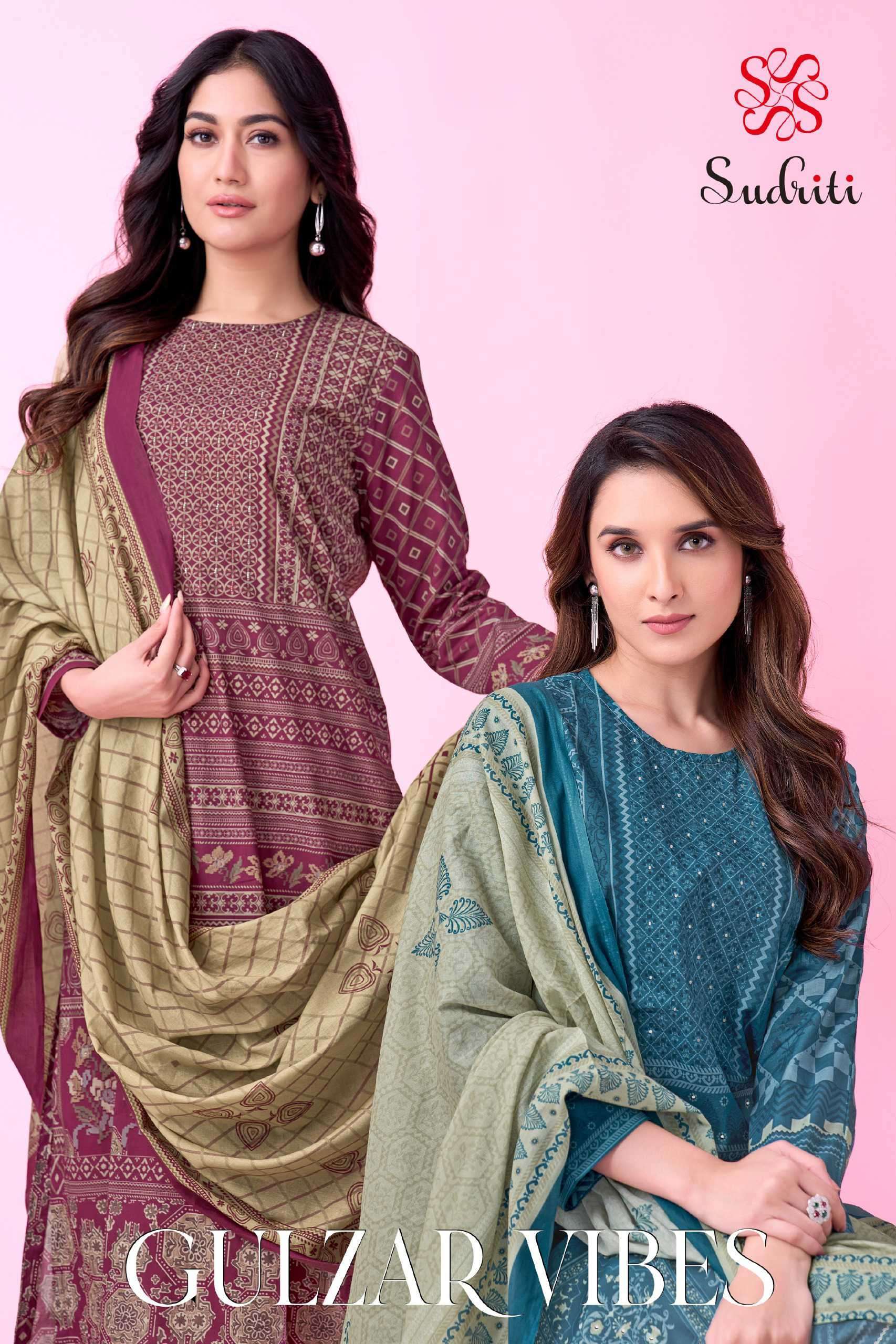 SUDRITI GULZAR VIBES COLORS DIGITAL WORK SALWAR SUIT RESELLE...