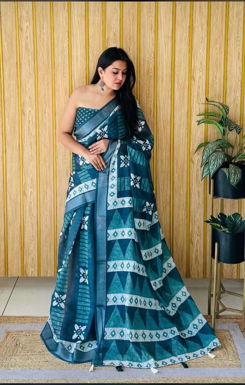SUPERHIT LINEN SAREES WITH DIGITAL PRINT AT WHOLESALE RATES ...