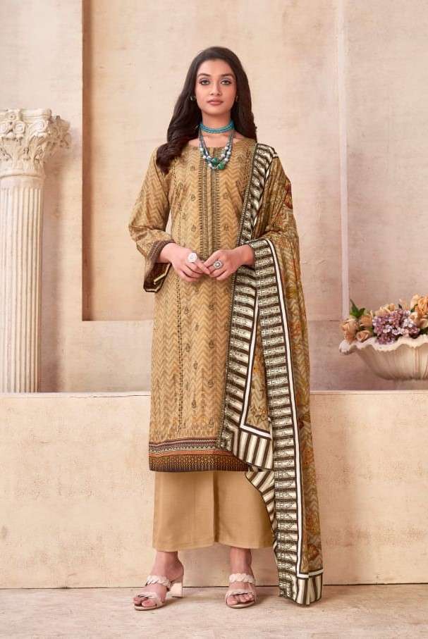 TAJ CREATIONS 594 & 597 INDIAN TOP PAKISTANI COTTON DRESS LA...