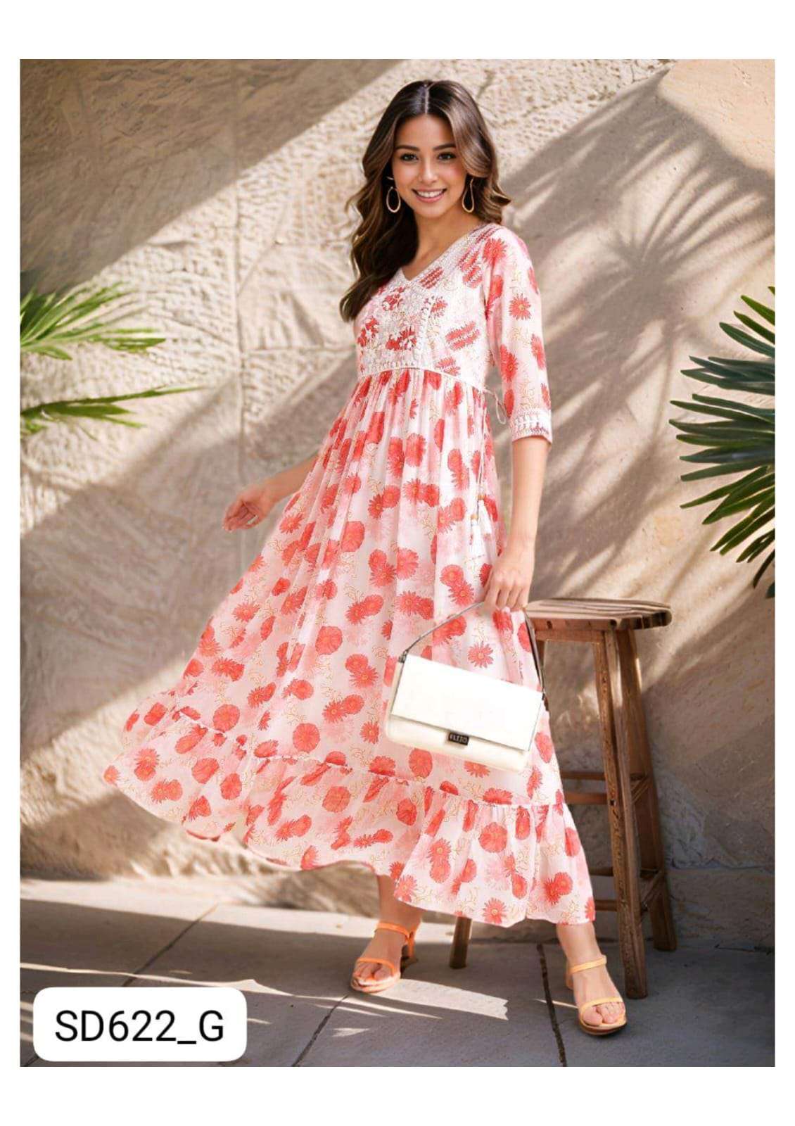 WESTERN ONE PIECE GEORGETTE GOWN COLLECTION DAILY OUTFIT RES...