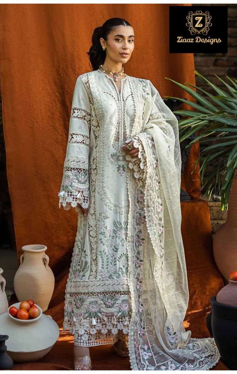 ZIAAZ DESIGNS 904 HIT PAKISTANI HEAVY WORK SUIT FOR EID OUTF...