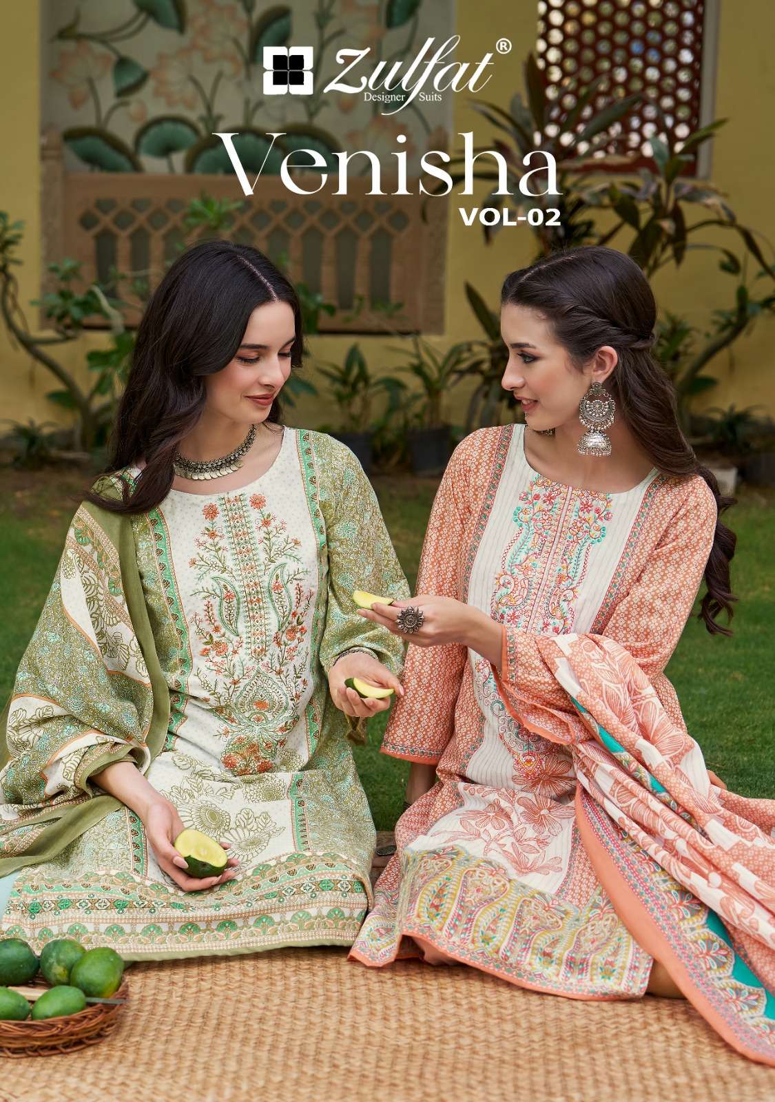 ZULFAT DESIGNER SUITS VENISHA VOL 2 PAKISTANI PATTERN COTTON...