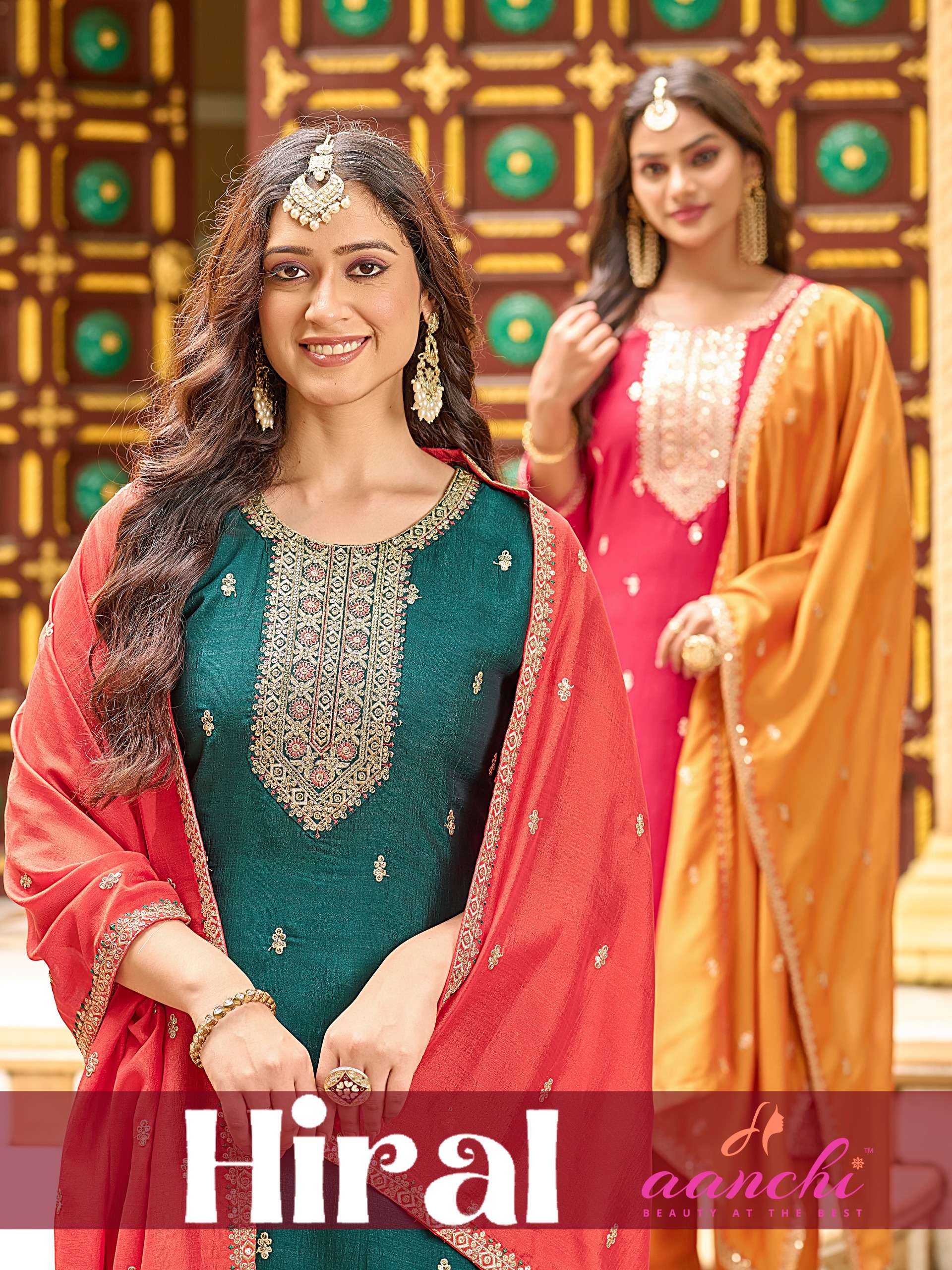 AANCHI HIRAL VICHITRA SILK HEAVY WORKK SUIT LADIES RESELLER ...