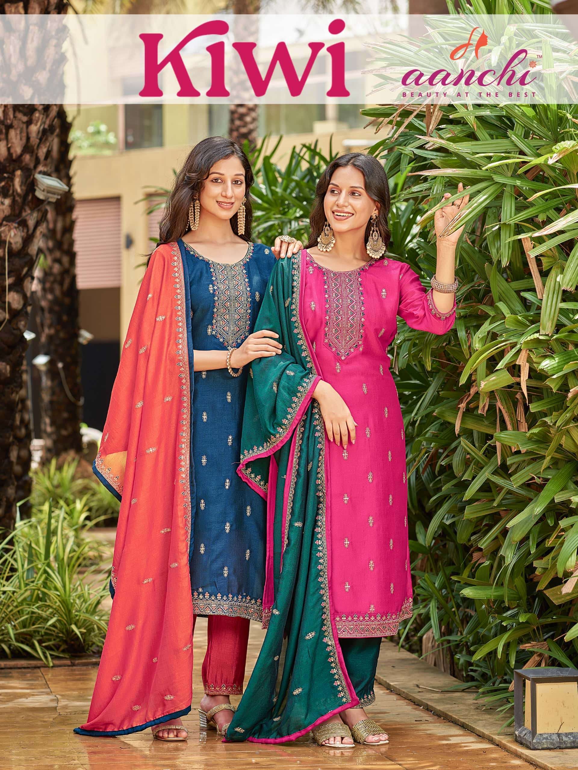 AANCHI KIWI SILK FANCY SUIT FOR LADIES CLOTH WHOLESALE SHOP