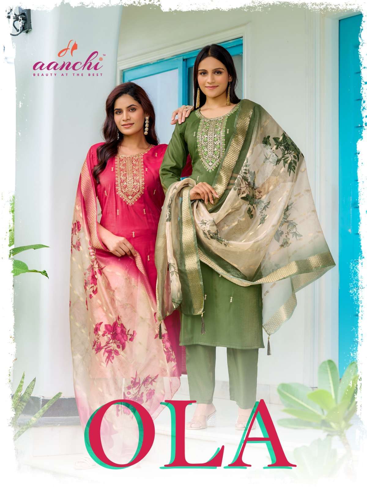 AANCHI OLA READYMADE FANCY 3 PIECE LADIES FESTIVAL WEAR DEAL...