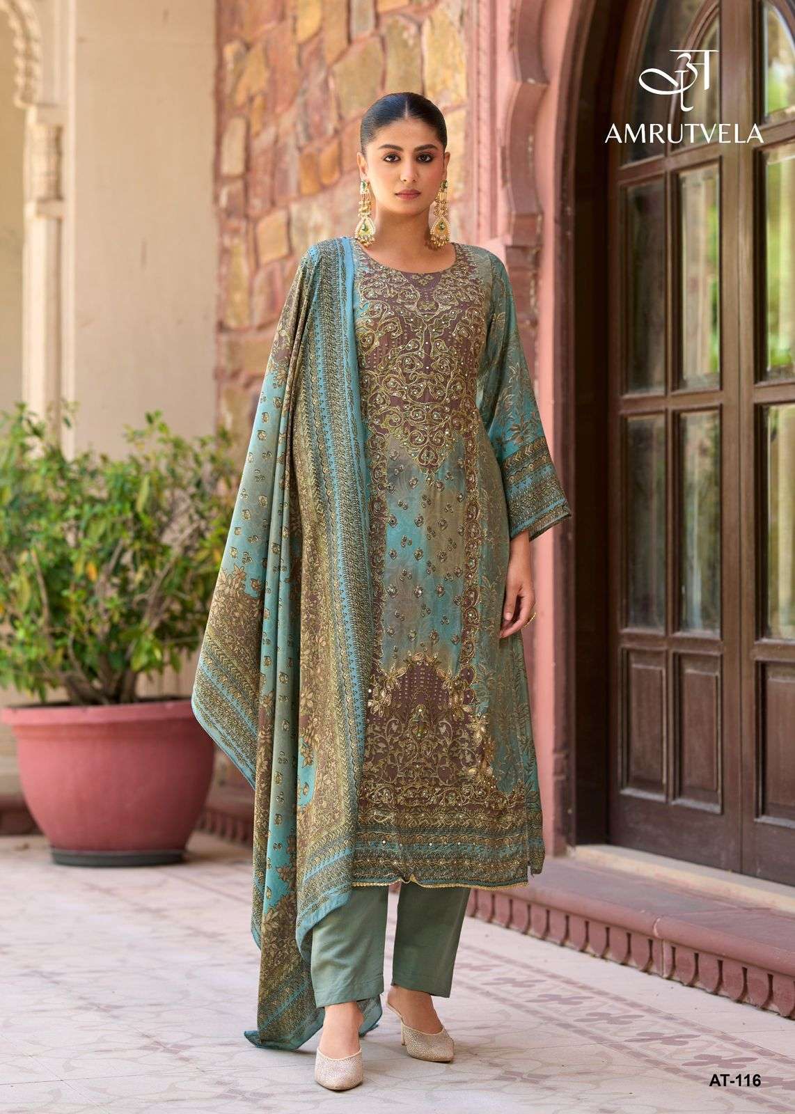 AMRUTVELA AT 116 INDIAN LADIES MATERIAL FOR DESIGNER SALWAR ...