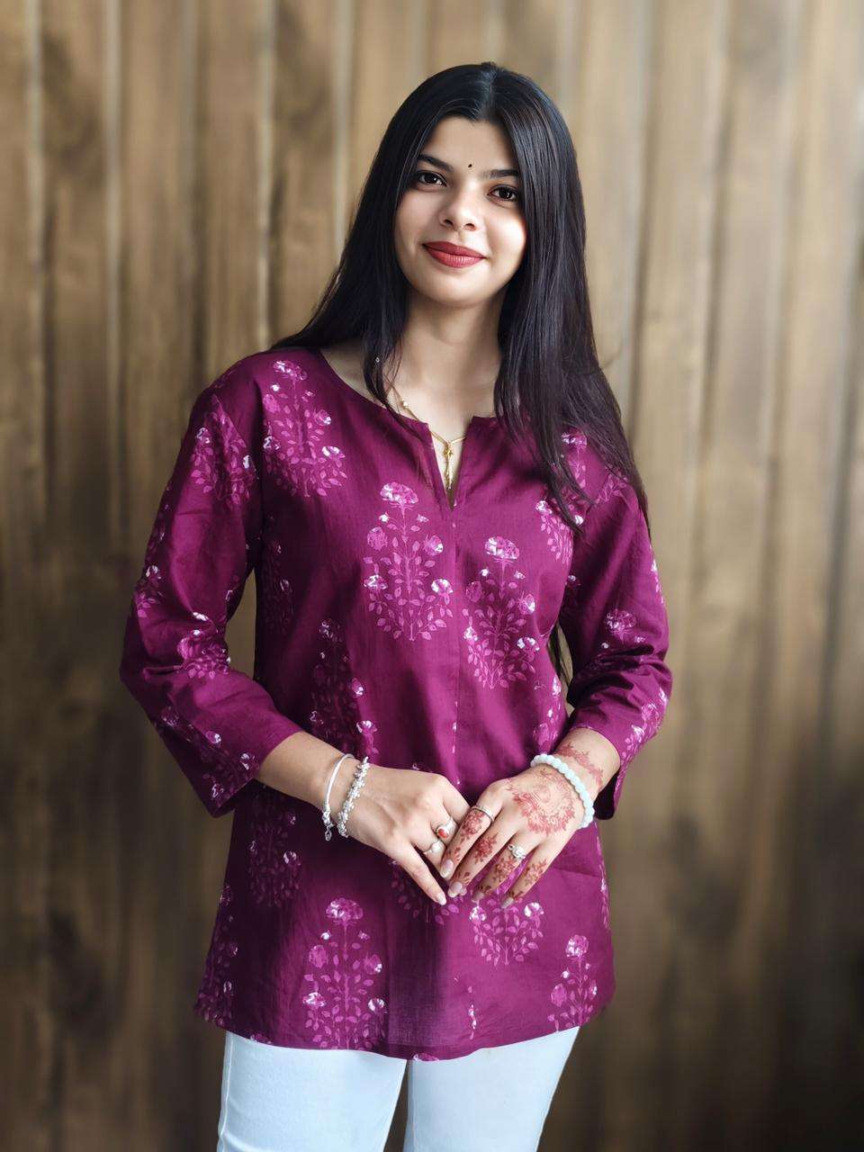 BD REGULAR DESI GIRLS OUTFIT COTTON SHORT TOPS COLLECTION EX...