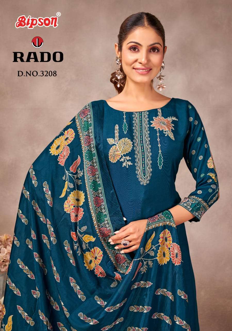 BIPSON RADO 3208 EXCLUSIVE MUSLIN DISCHARGE PRINT SALWAR SUI...