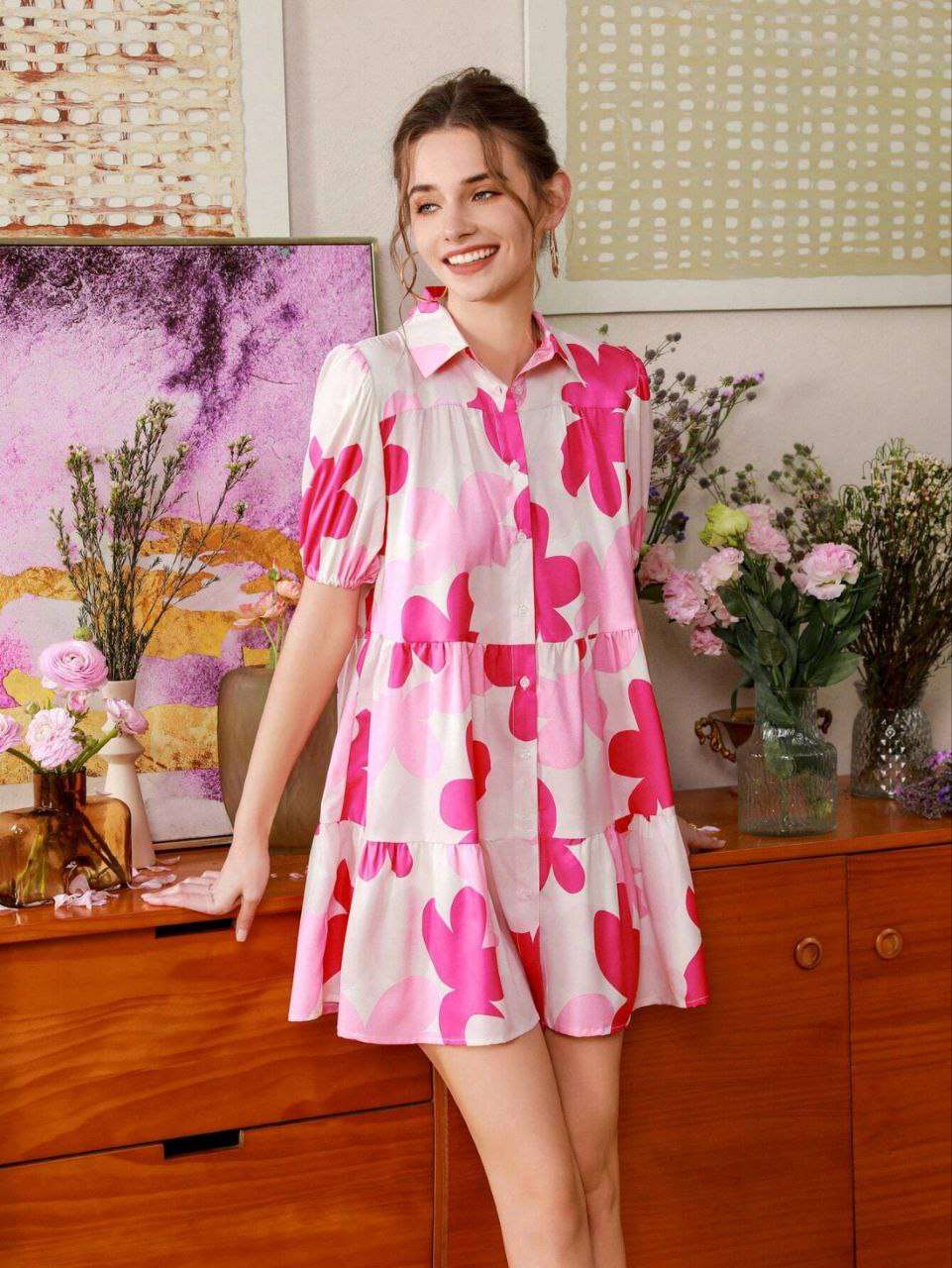 CLASSIC ONE PIECE TOP WITH COTTON FLOWER PRINT GIRLS ETHNIC ...