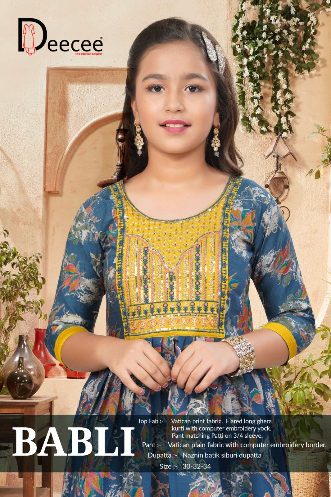 DEECEE BABLI RAKHI FESTIVAL LITTILE GIRLS TRADITIONAL DESIGN...